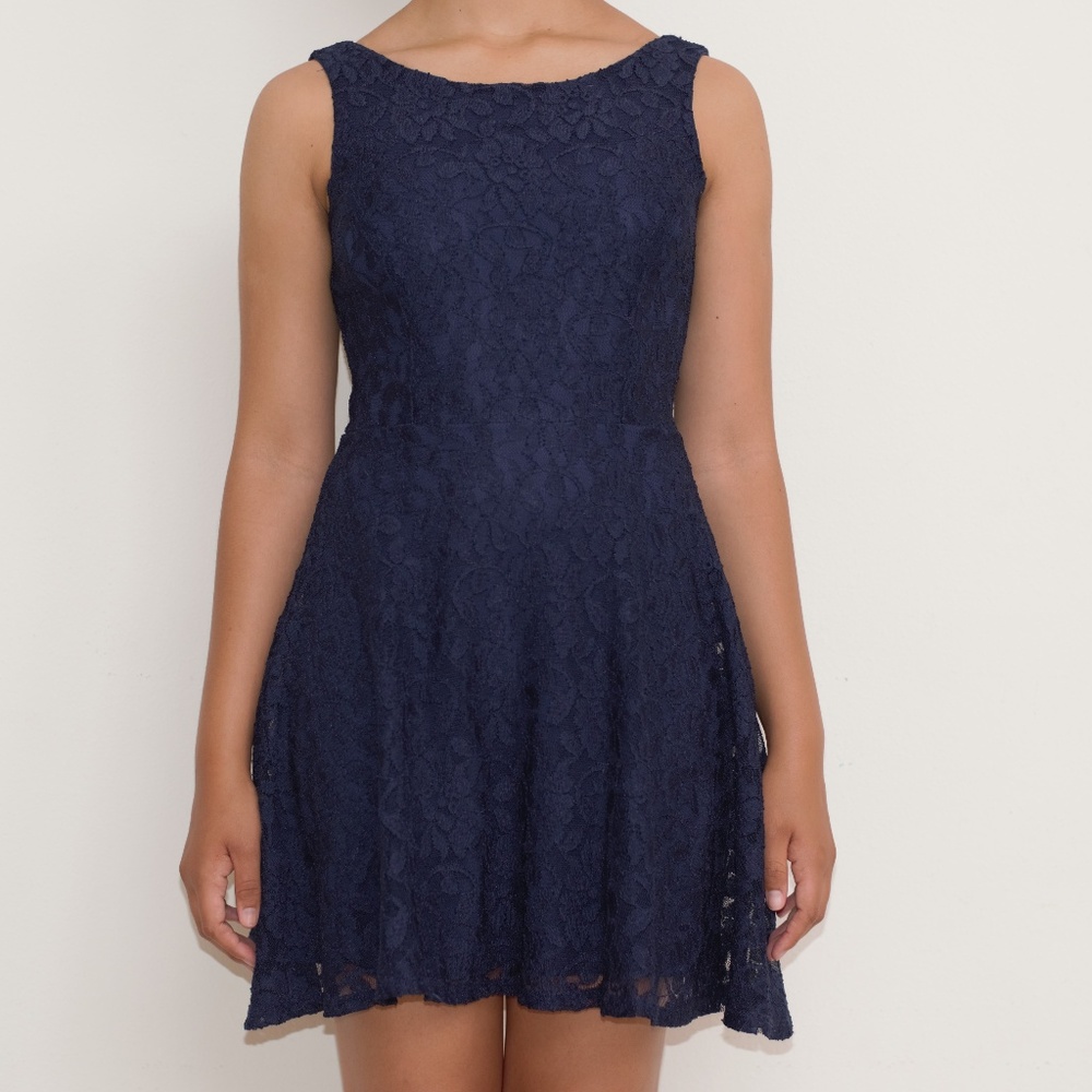 Short Navy Blue Dress